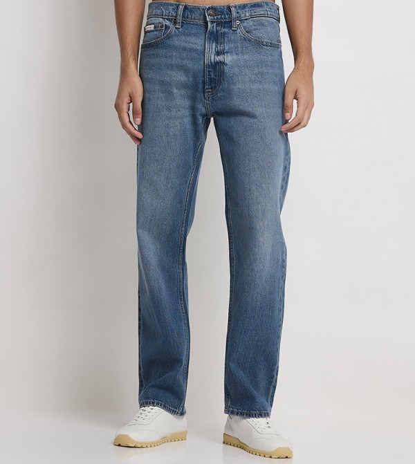 كالفين كلاين كالفين كلاين - أزرق Straight Jeans