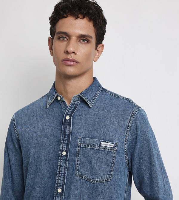 كالفين كلاين كالفين كلاين - أزرق Long Sleeves