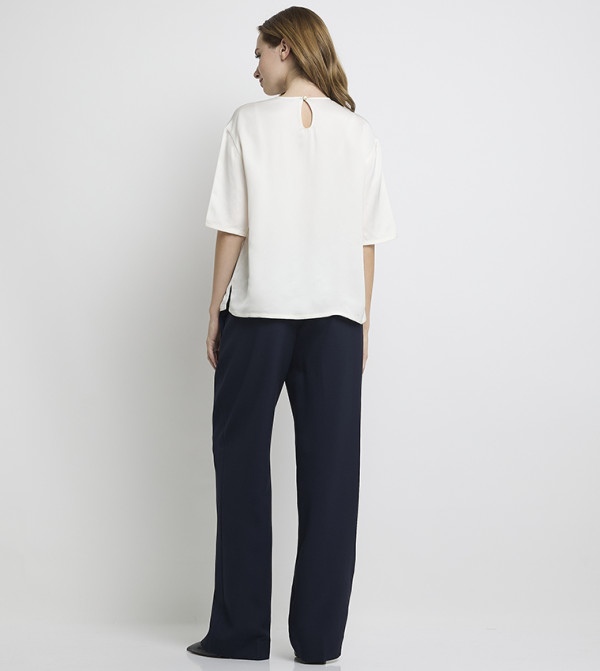 Tommy Hilfiger  T-Shirts - Ivory Short Sleeve T-Shirts