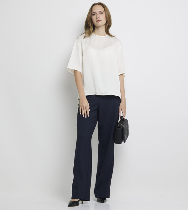 Tommy Hilfiger  T-Shirts - Ivory Short Sleeve T-Shirts