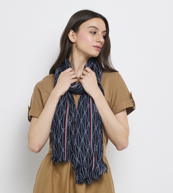 Tommy Hilfiger  Scarves - Navy Woven Scarves
