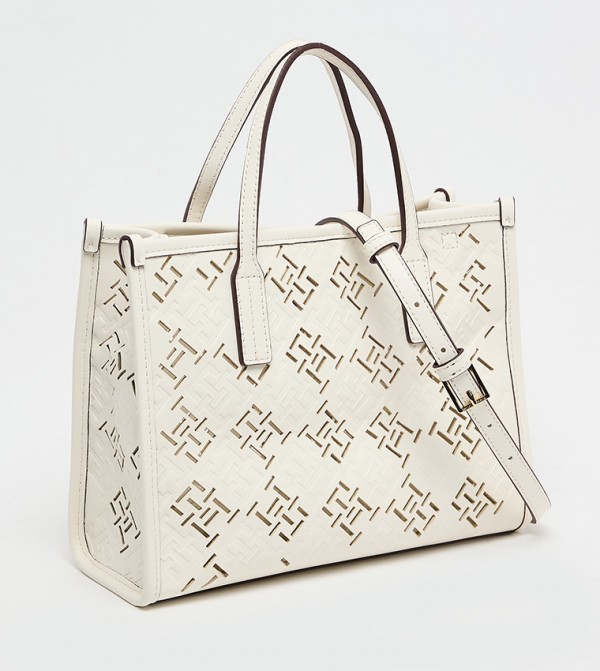 Tommy Hilfiger Tommy Hilfiger - Ivory Tote Bags