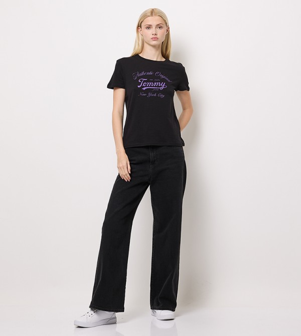 Tommy Hilfiger Tommy Hilfiger - Black Short Sleeve T-Shirts
