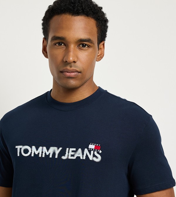 تومي جينز تومي جينز - كحلي Round Neck T-Shirts