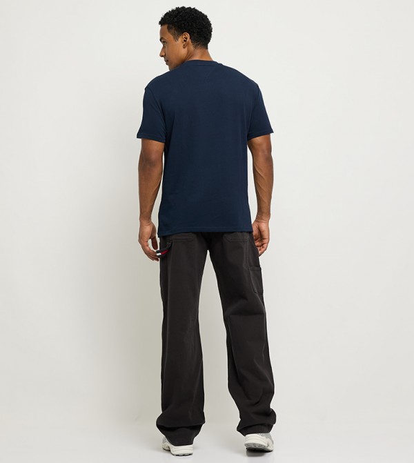 تومي جينز تومي جينز - كحلي Round Neck T-Shirts