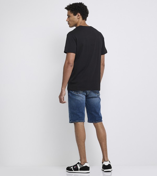 Tommy Hilfiger T-Shirts - Black Round Neck T-Shirts