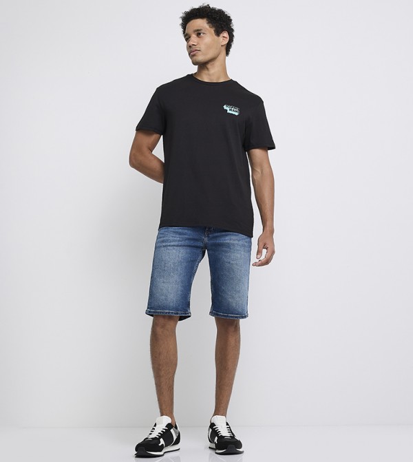 Tommy Hilfiger T-Shirts - Black Round Neck T-Shirts