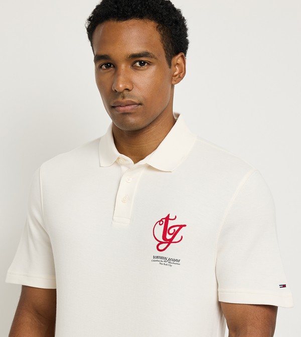 تومي جينز تومي جينز - كريمي  قمصان بولو