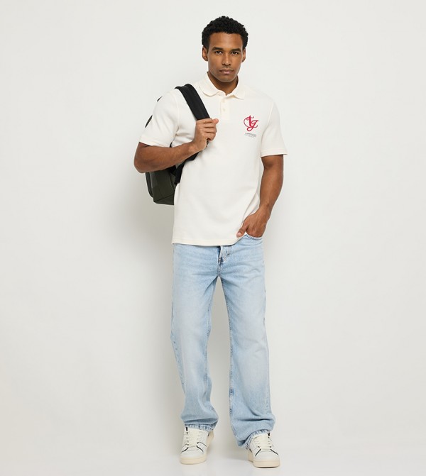 تومي جينز تومي جينز - كريمي  قمصان بولو