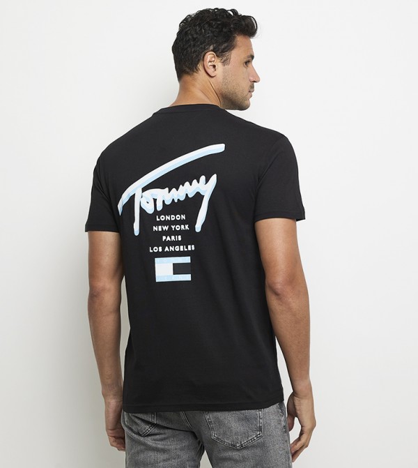 Tommy Jeans TOMMY JEANS - Black Short Sleeves