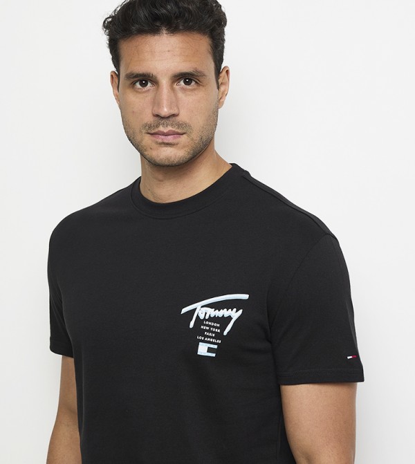 Tommy Jeans TOMMY JEANS - Black Short Sleeves