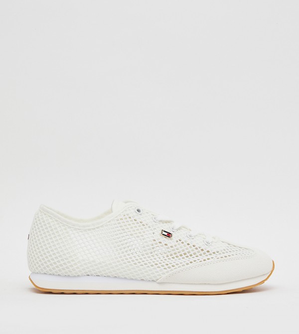 تومي هيلفيغر أحذية سنيكرز - بيج فاتح أحذية برقبة منخفضة