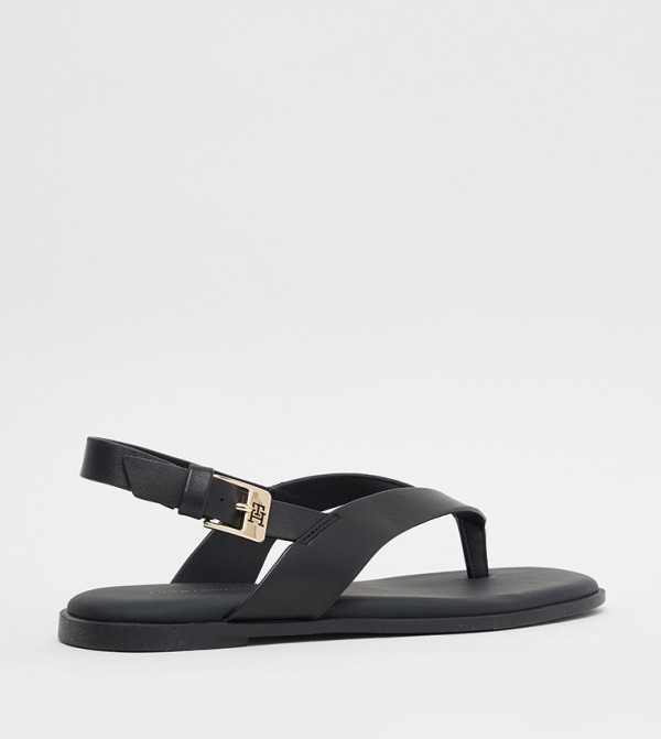 تومي هيلفيغر تومي هيلفيغر - أسود الصنادل المسطحة
