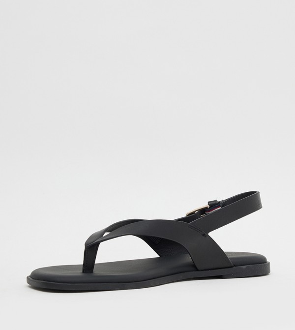 تومي هيلفيغر تومي هيلفيغر - أسود الصنادل المسطحة
