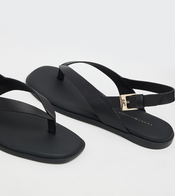 تومي هيلفيغر تومي هيلفيغر - أسود الصنادل المسطحة