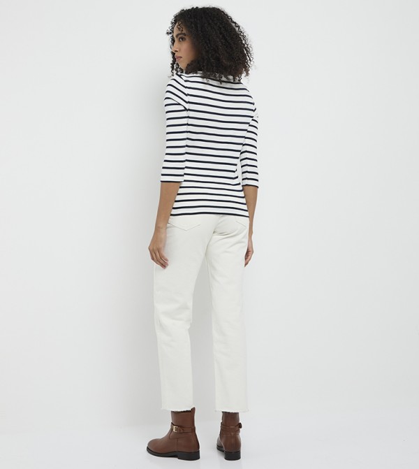 Tommy Hilfiger Long Sleeve T-Shirts - White Long Sleeve T-Shirts