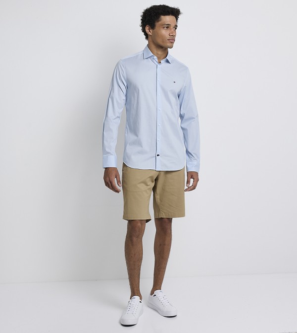 Tommy Hilfiger  Formal Shirts - Blue Long Sleeves