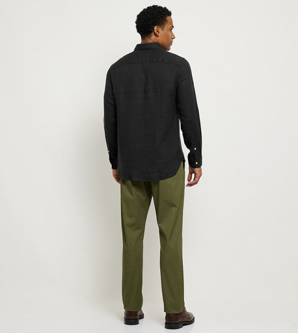 تومي هيلفيغر  قمصان - أسود Long Sleeves