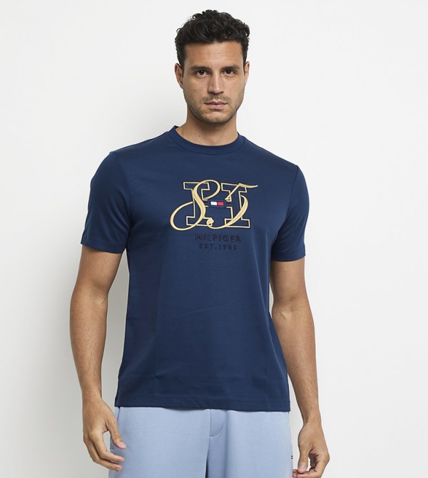 Tommy Hilfiger  Shirts - Navy Short Sleeves