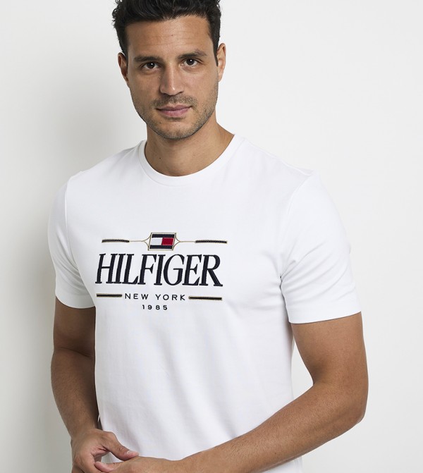 Tommy Hilfiger  Casual Shirts - White Short Sleeves