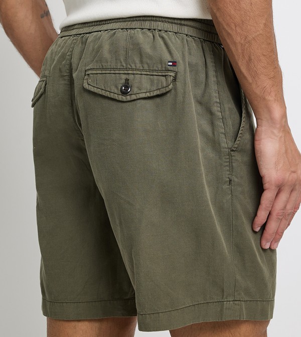 تومي هيلفيغر شورتات - أخضر شورت كاجوال