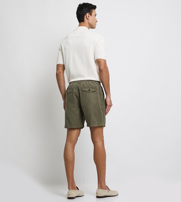 تومي هيلفيغر شورتات - أخضر شورت كاجوال