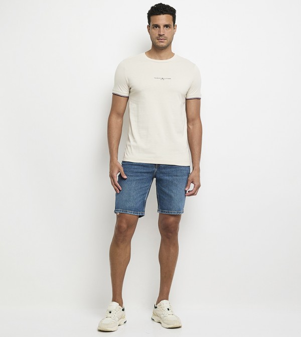 Tommy Hilfiger  Short Sleeves - Beige Short Sleeves