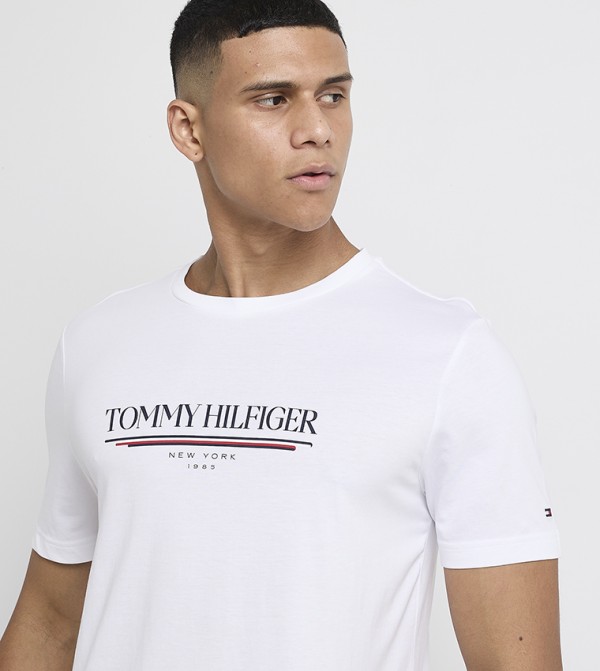 Tommy Hilfiger Men - White Casual T-Shirts