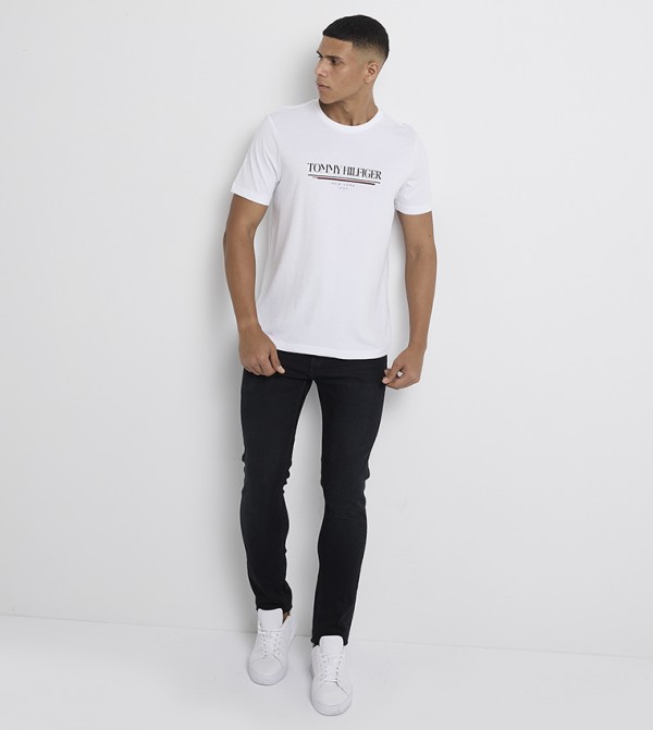 Tommy Hilfiger Men - White Casual T-Shirts