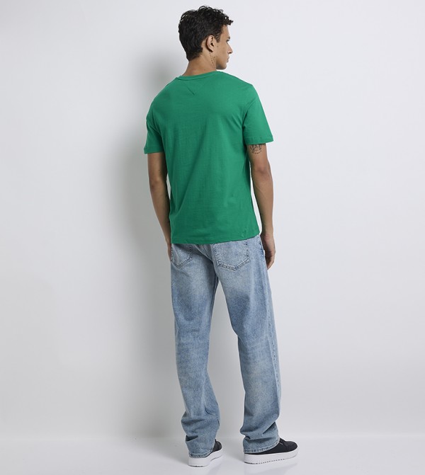 Tommy Hilfiger Tommy Hilfiger - Green Round Neck T-Shirts