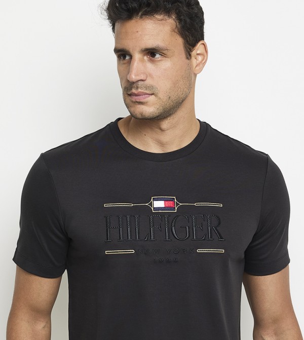 Tommy Hilfiger  Casual Shirts - Black Short Sleeves