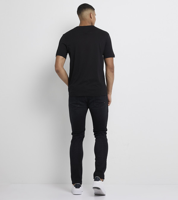 Tommy Hilfiger  Clothing - Black Casual T-Shirts