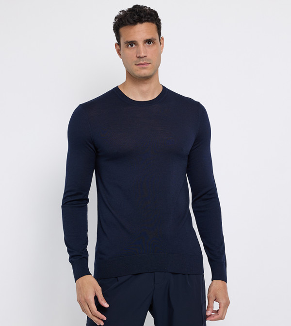 Tommy Hilfiger  Sweaters & Cardigans - Navy Round Neck Sweaters