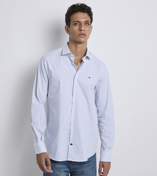 Tommy Hilfiger  Shirts - Light Blue Long Sleeves