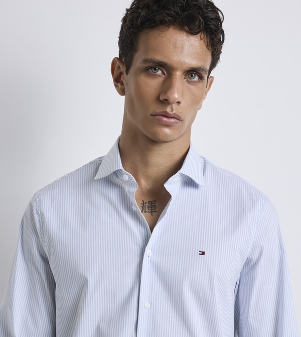 Tommy Hilfiger  Shirts - Light Blue Long Sleeves
