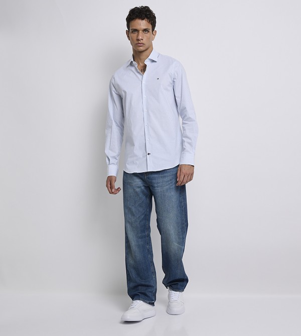 Tommy Hilfiger  Shirts - Light Blue Long Sleeves