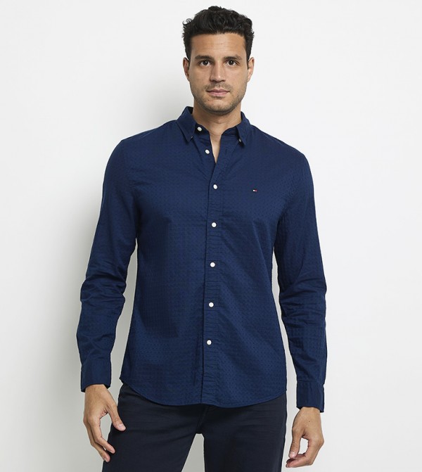 Tommy Hilfiger  Shirts - Navy Long Sleeves