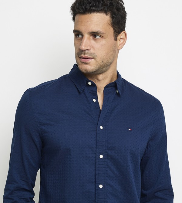 Tommy Hilfiger  Shirts - Navy Long Sleeves
