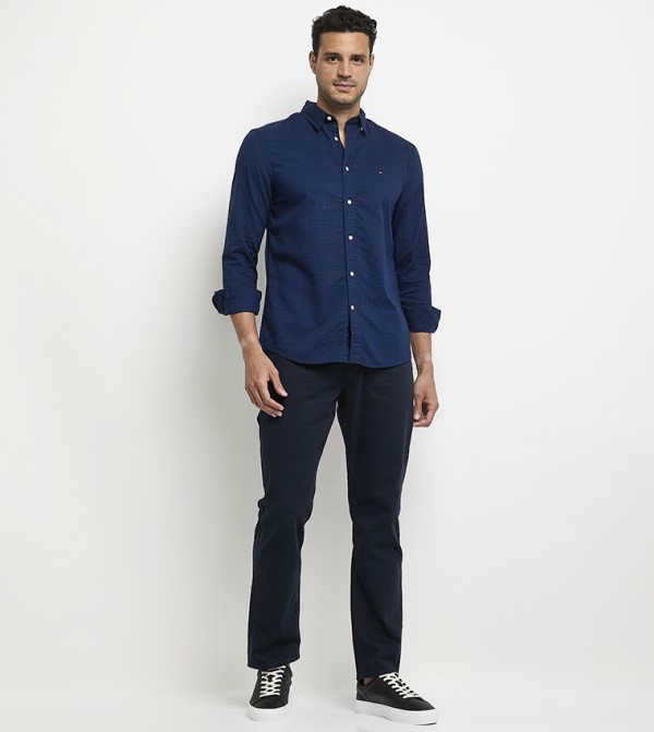 Tommy Hilfiger  Shirts - Navy Long Sleeves