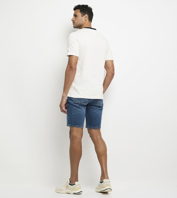Tommy Hilfiger  Short Sleeves - Cream Short Sleeves