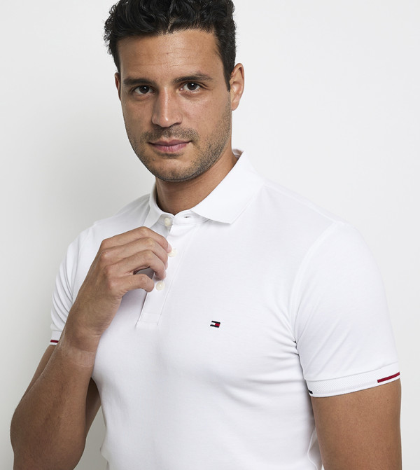 تومي هيلفيغر تومي هيلفيغر - أبيض قمصان بولو
