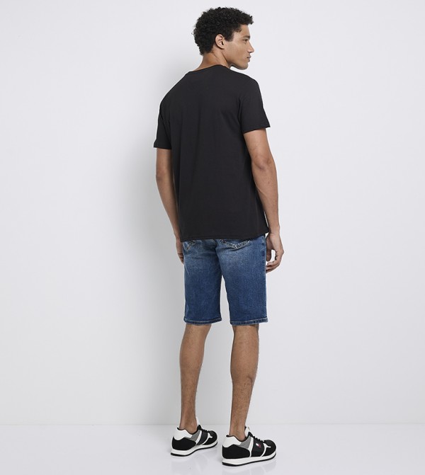 Tommy Hilfiger T-Shirts - Black Round Neck T-Shirts