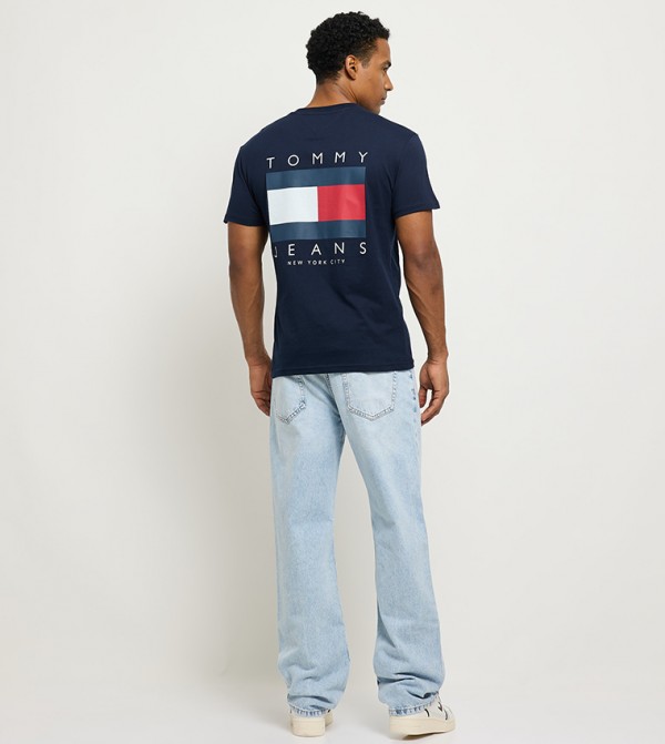 تومي جينز تومي جينز - كحلي Round Neck T-Shirts