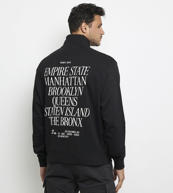 Tommy Jeans  Clothing - Black Sweatshirts