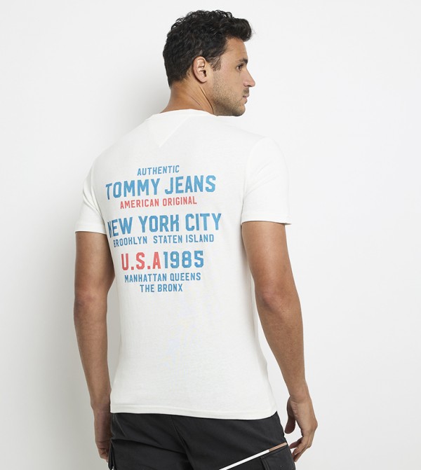 Tommy Jeans TOMMY JEANS - White Short Sleeves
