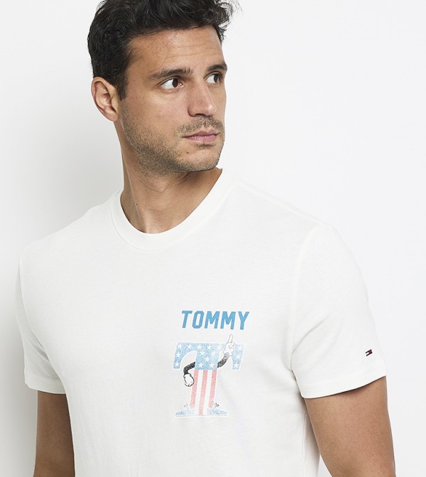 Tommy Jeans TOMMY JEANS - White Short Sleeves