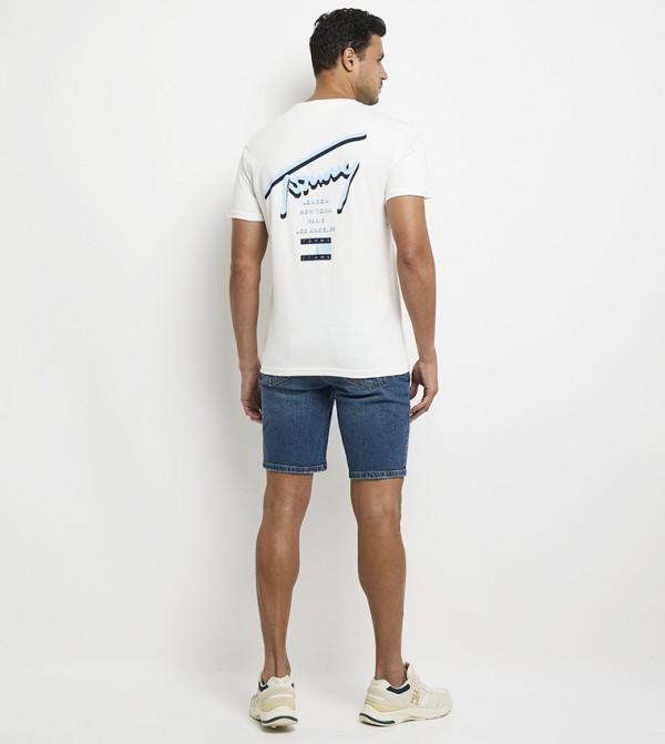 Tommy Jeans  Shirts - White Short Sleeves