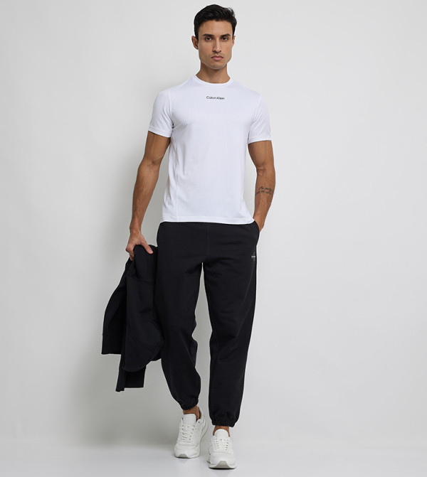 كالفين كلاين كالفين كلاين - أبيض Round Neck T-Shirts