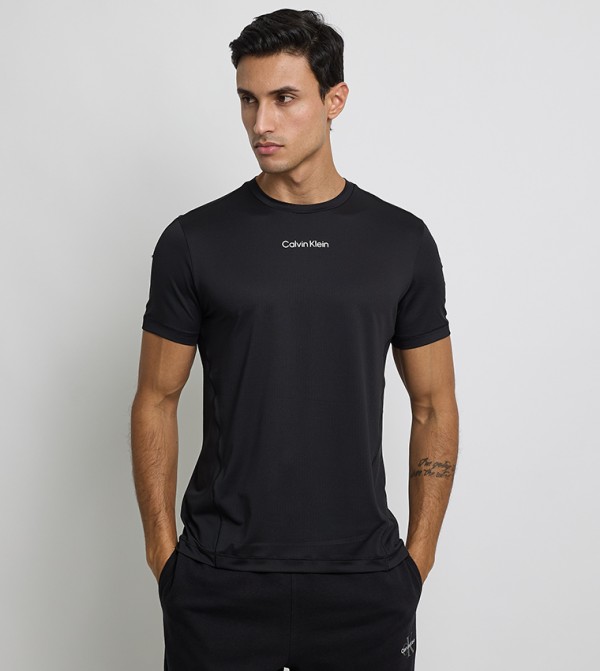 Calvin Klein T-Shirts & Vests - Black Round Neck T-Shirts
