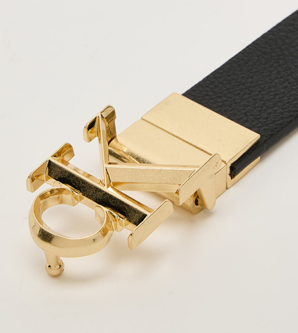 كالفين كلاين  أحزمة - أسود Leather Belts